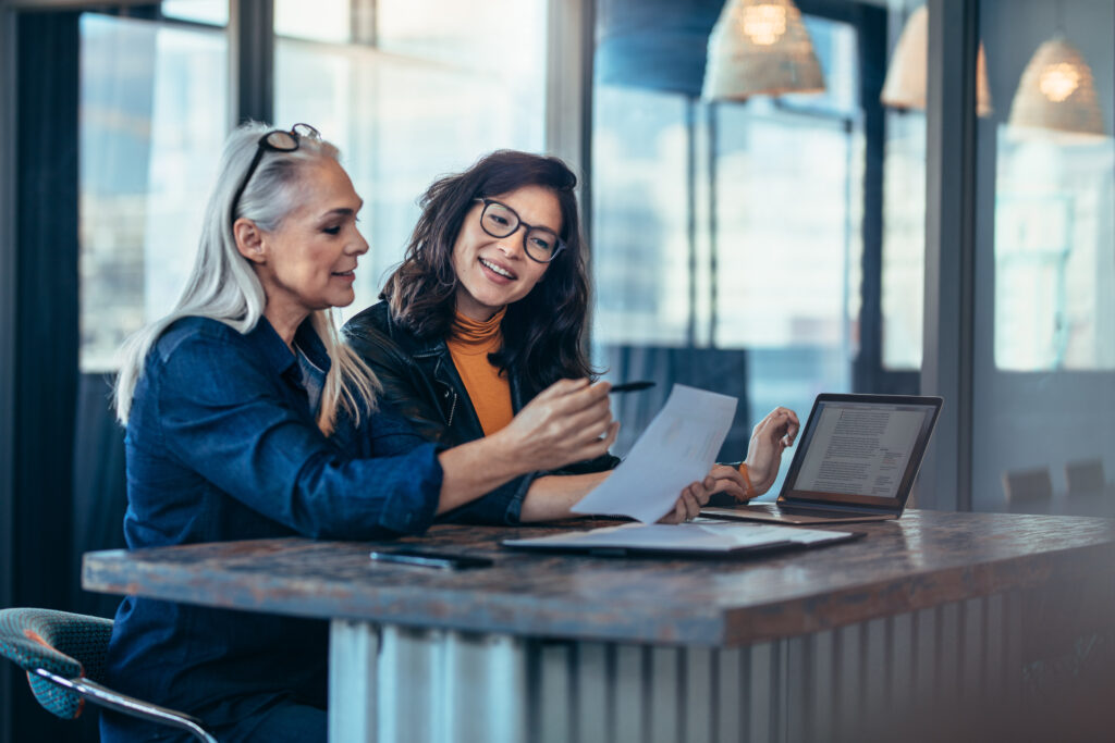 Meeting with Two Women